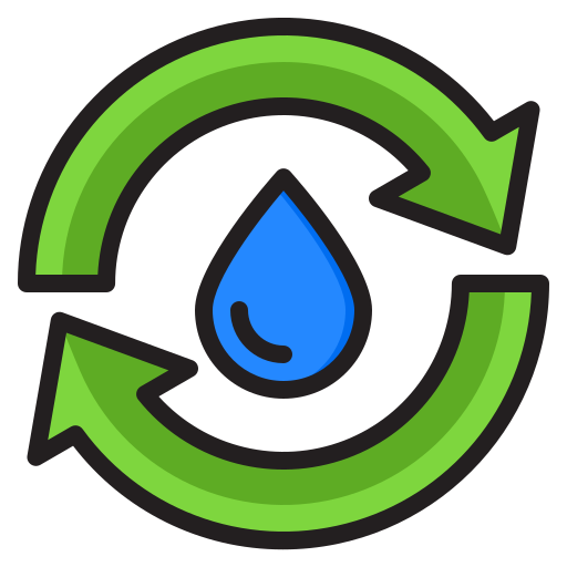 energia wody srip Lineal Color ikona