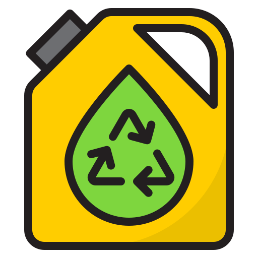 eco-brandstof srip Lineal Color icoon