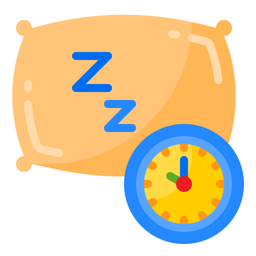 spać srip Flat ikona