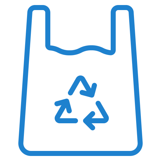비닐 봉투 srip Blue icon