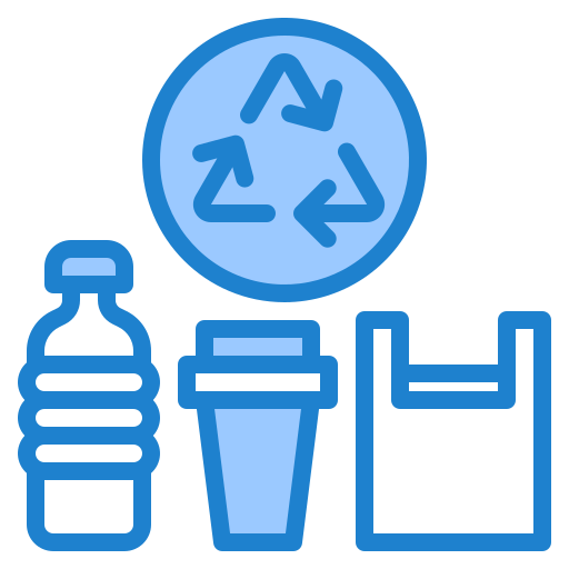 recyceln srip Blue icon