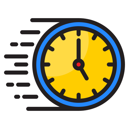 Fast time srip Lineal Color icon