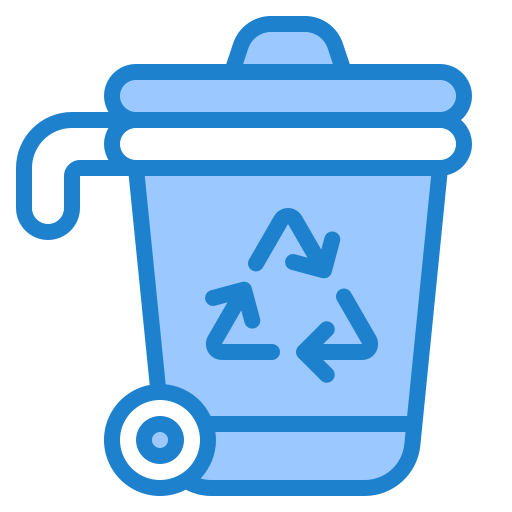 papelera de reciclaje srip Blue icono
