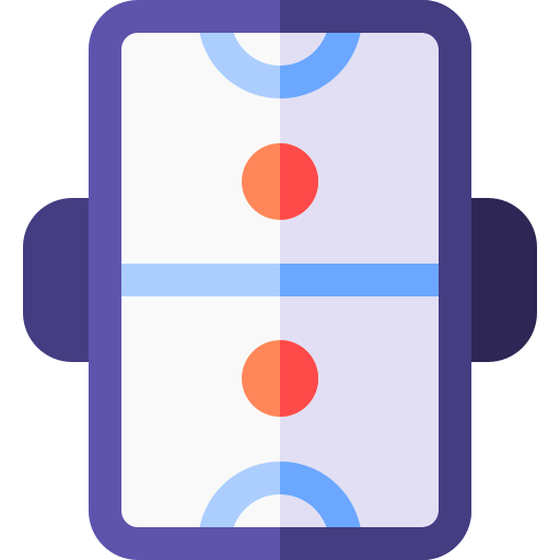 hockey de aire Basic Rounded Flat icono