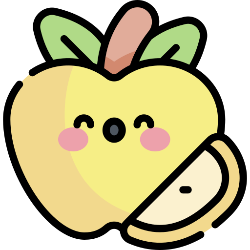 apfel Kawaii Lineal color icon