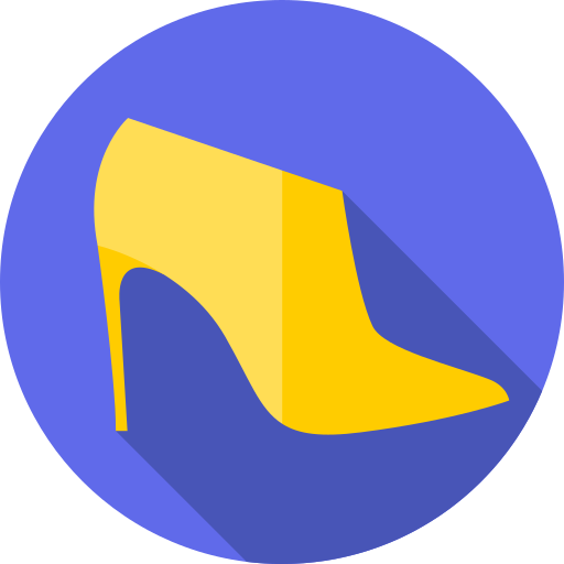 high heels Flat Circular Flat icon