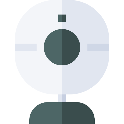 webcamera Basic Straight Flat icoon