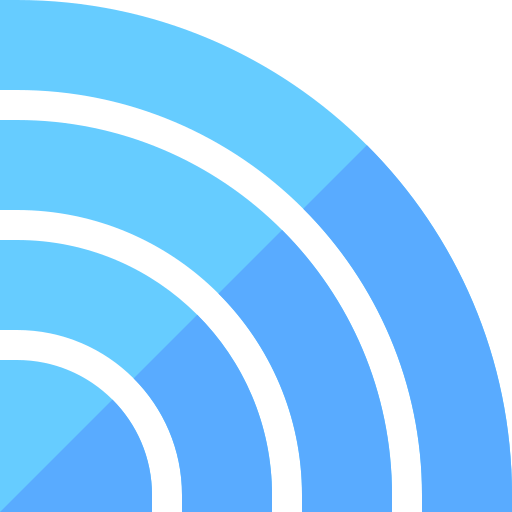 sygnał wi-fi Basic Straight Flat ikona