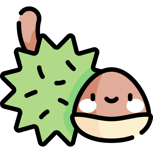 Chestnut Kawaii Lineal color icon