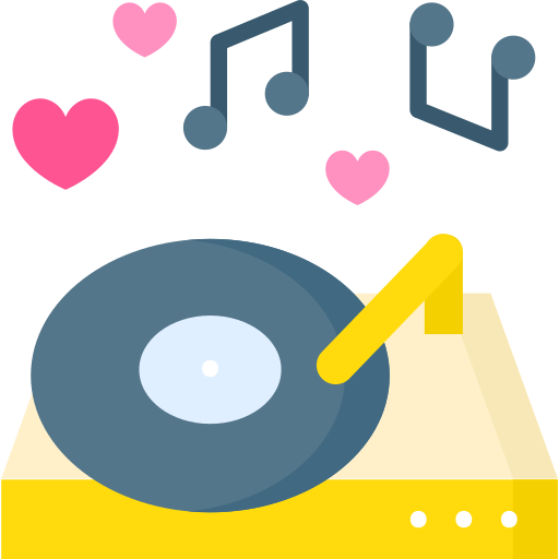 Romantic music Special Flat icon