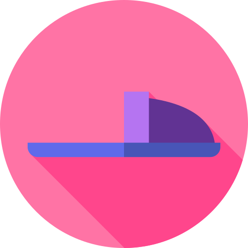 slipper Flat Circular Flat icon