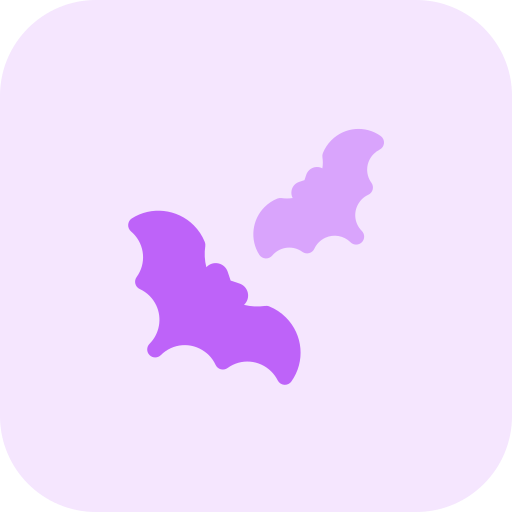 murciélagos Pixel Perfect Tritone icono