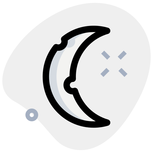 księżyc Generic Rounded Shapes ikona