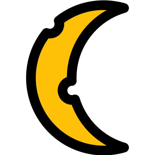 luna Pixel Perfect Lineal Color icono