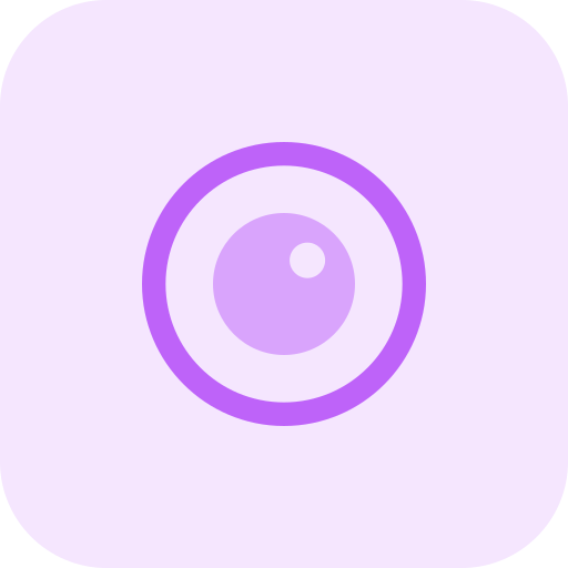 globo ocular Pixel Perfect Tritone icono