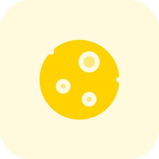 luna llena Pixel Perfect Tritone icono