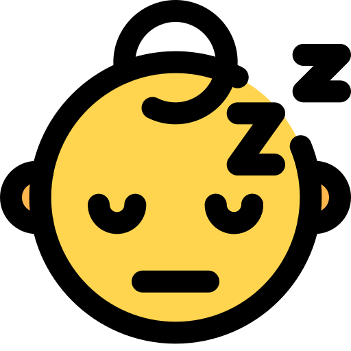 dormido Pixel Perfect Lineal Color icono