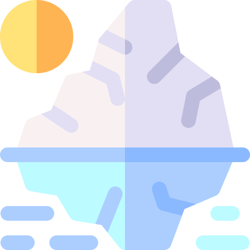 iceberg Basic Rounded Flat Ícone