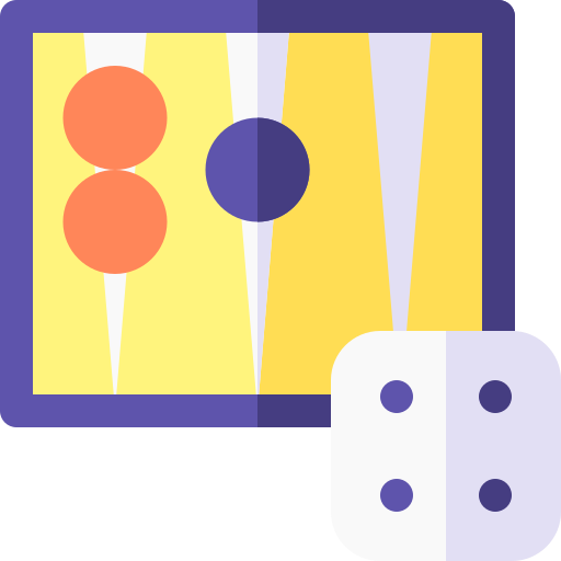 backgammon Basic Rounded Flat icon