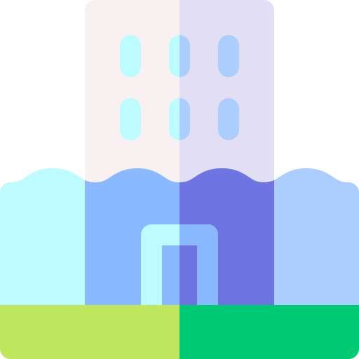 powódź Basic Rounded Flat ikona