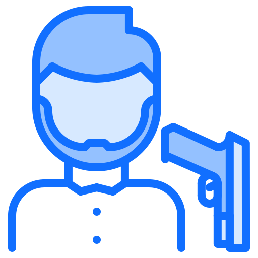 Shooter Coloring Blue icon