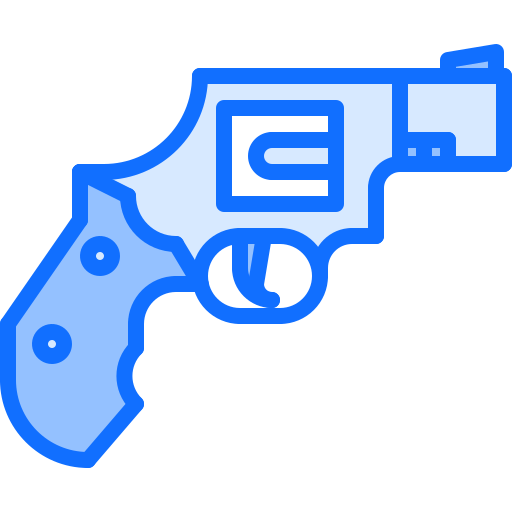 revolver Coloring Blue Icône