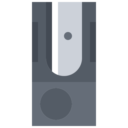 Pencil sharpener Coloring Flat icon