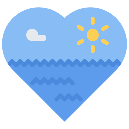 oceano Coloring Flat icono