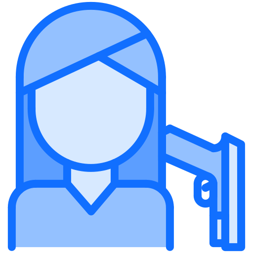 Shooter Coloring Blue icon