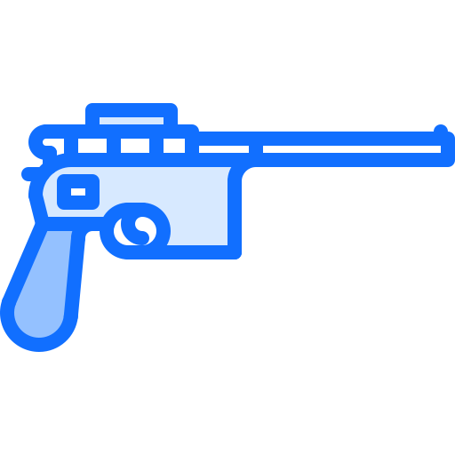 권총 Coloring Blue icon