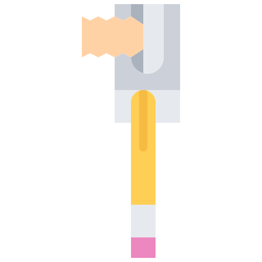 연필 깎기 Coloring Flat icon
