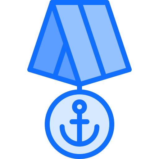 medalha Coloring Blue Ícone