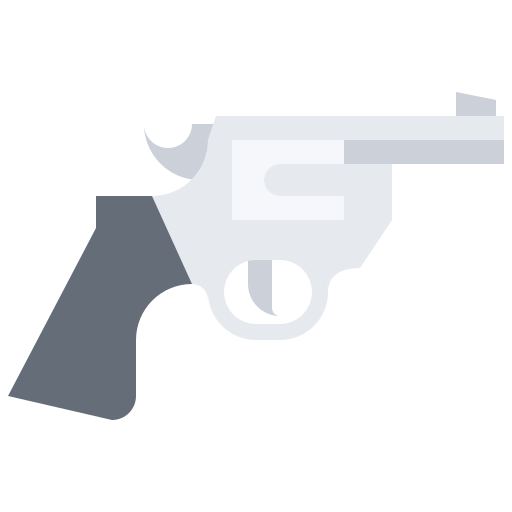 revolver Coloring Flat icoon