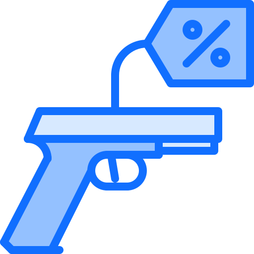 pistool Coloring Blue icoon