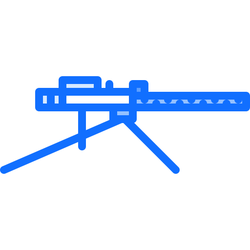 maschinengewehr Coloring Blue icon