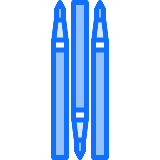 Pencils Coloring Blue icon