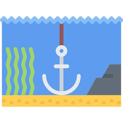 Sailing Coloring Flat icon