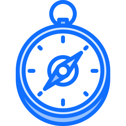 Compass Coloring Blue icon