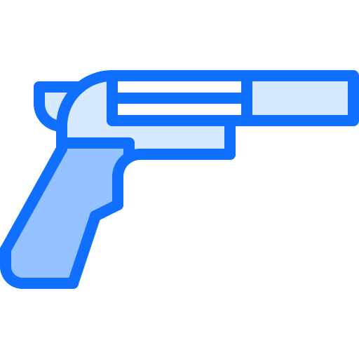 Pistol Coloring Blue icon