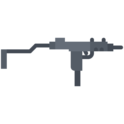 小型機関銃 Coloring Flat icon