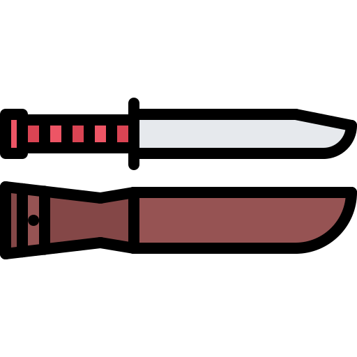 cuchillo Coloring Color icono