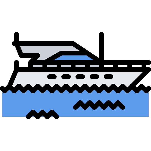 yacht Coloring Color icon