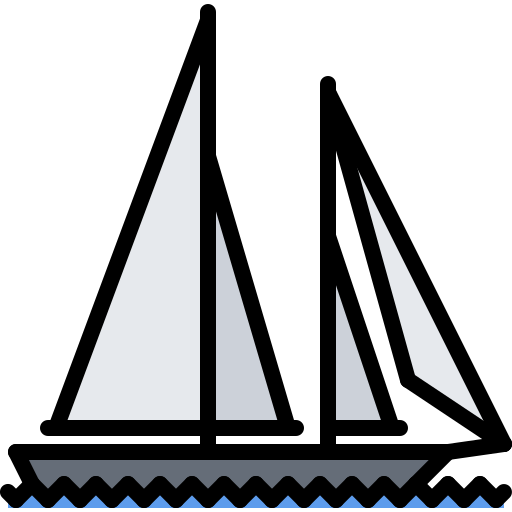 yacht Coloring Color icon