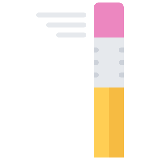 ołówek Coloring Flat ikona