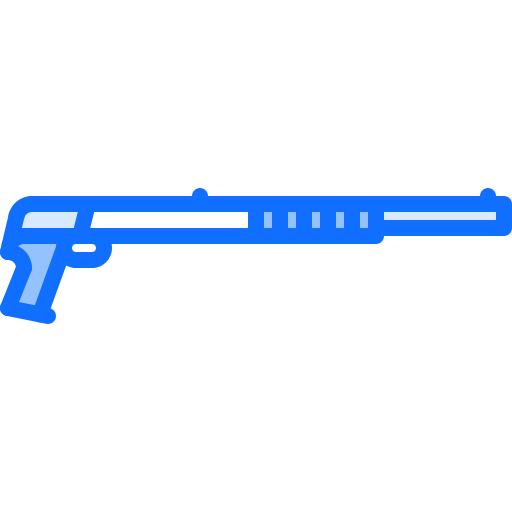 jachtgeweer Coloring Blue icoon
