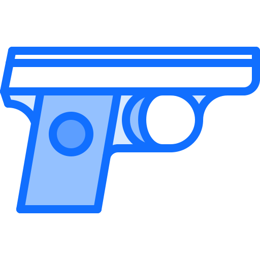 pistool Coloring Blue icoon