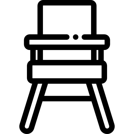 Feeding chair Detailed Rounded Lineal icon