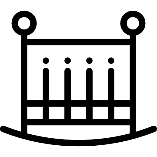 wieg Detailed Rounded Lineal icoon
