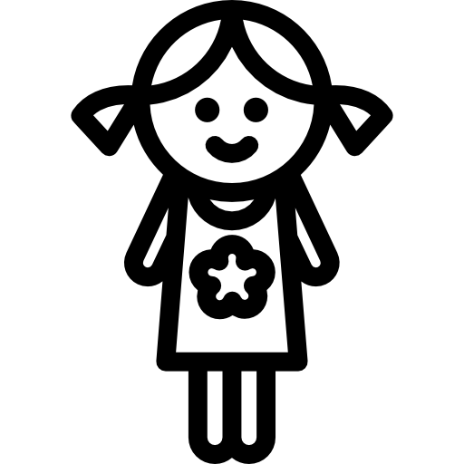 Doll Detailed Rounded Lineal icon