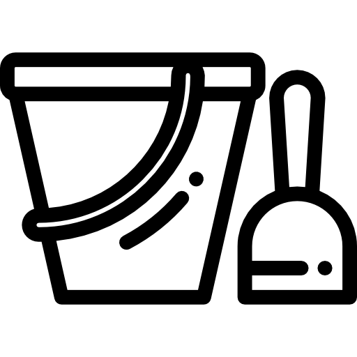 Sand bucket Detailed Rounded Lineal icon